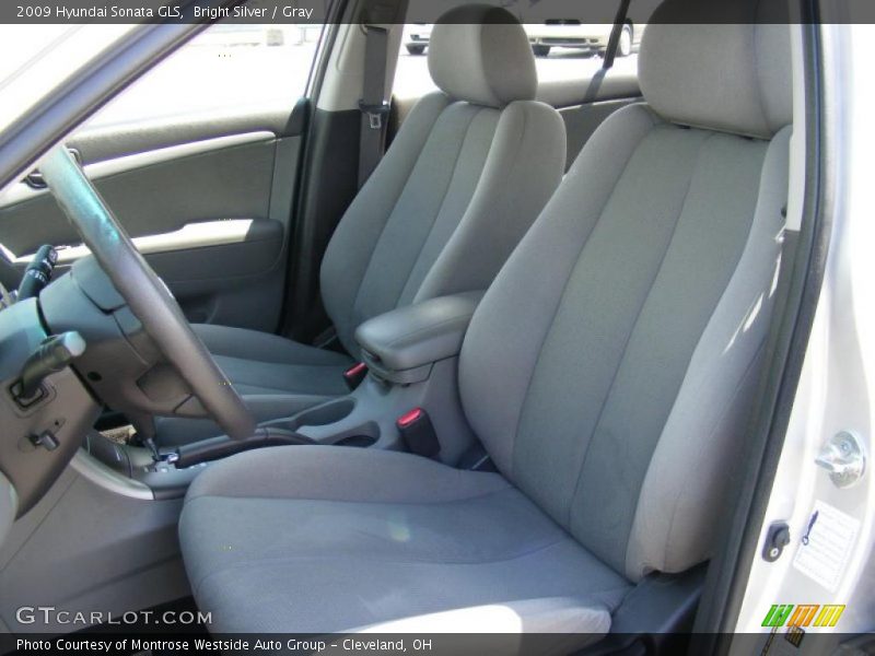 Bright Silver / Gray 2009 Hyundai Sonata GLS