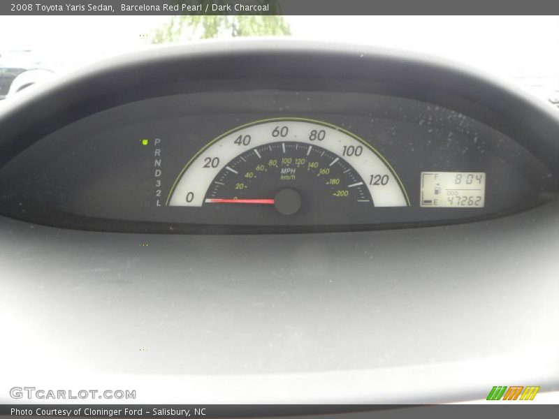 Barcelona Red Pearl / Dark Charcoal 2008 Toyota Yaris Sedan