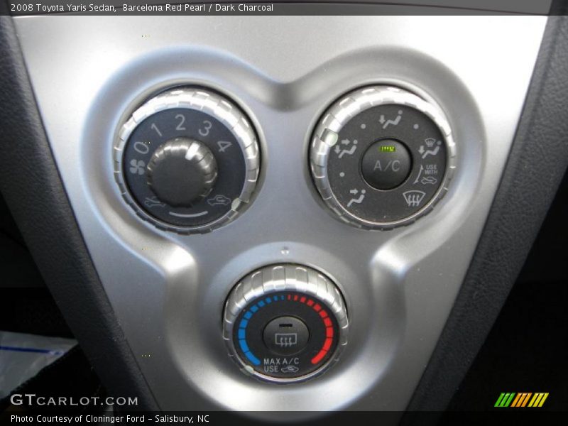 Barcelona Red Pearl / Dark Charcoal 2008 Toyota Yaris Sedan