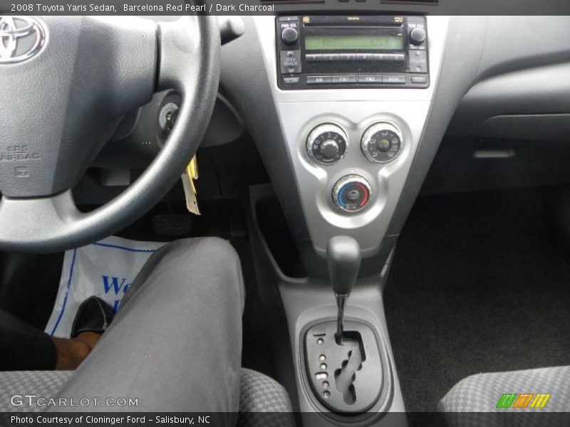 Barcelona Red Pearl / Dark Charcoal 2008 Toyota Yaris Sedan