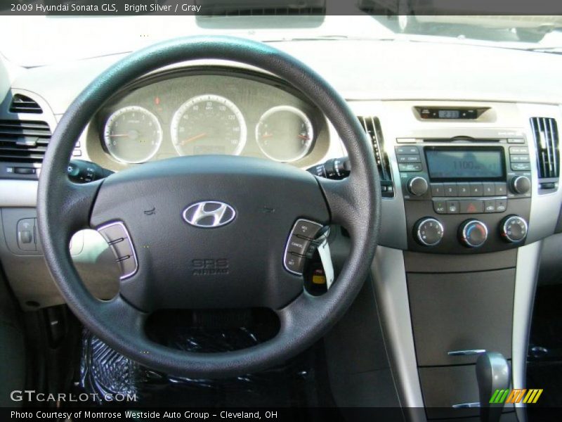 Bright Silver / Gray 2009 Hyundai Sonata GLS