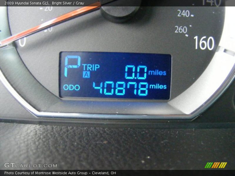 Bright Silver / Gray 2009 Hyundai Sonata GLS