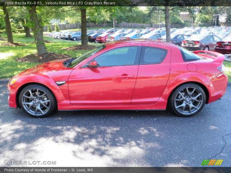 Velocity Red Mica / R3 Gray/Black Recaro 2009 Mazda RX-8 R3