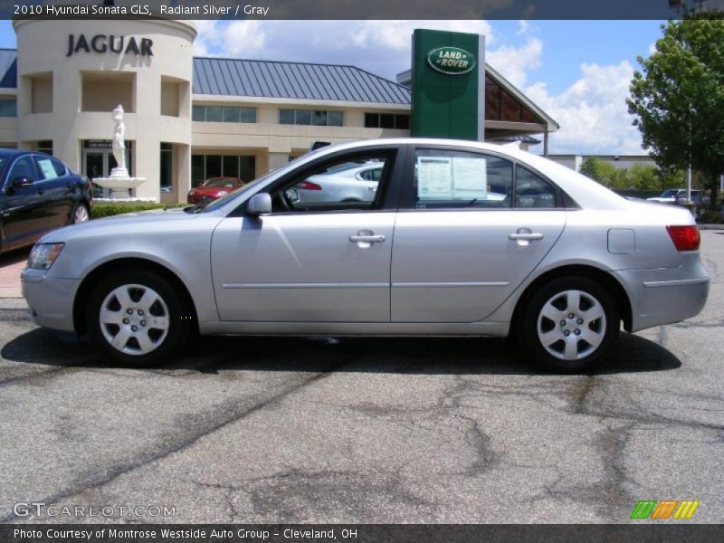 Radiant Silver / Gray 2010 Hyundai Sonata GLS