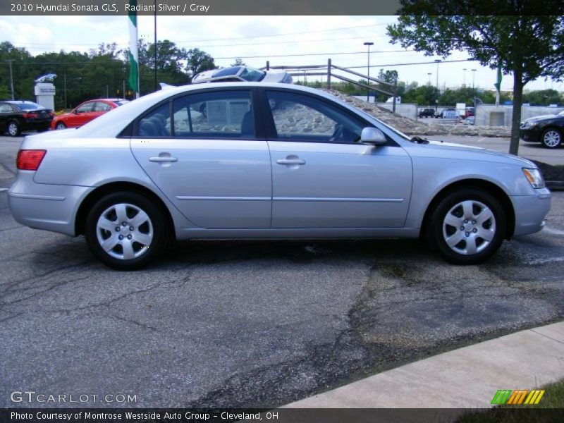 Radiant Silver / Gray 2010 Hyundai Sonata GLS