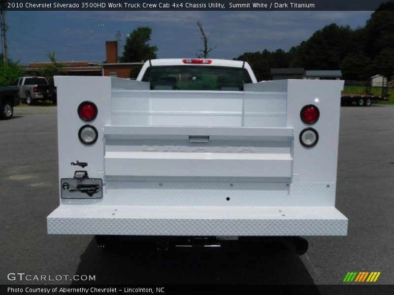 Summit White / Dark Titanium 2010 Chevrolet Silverado 3500HD Work Truck Crew Cab 4x4 Chassis Utility