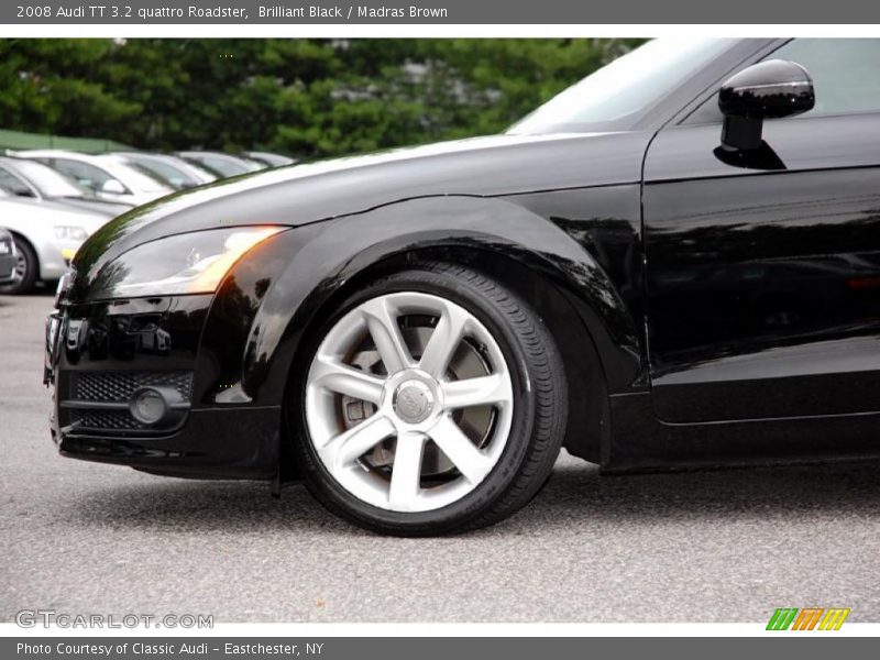 Brilliant Black / Madras Brown 2008 Audi TT 3.2 quattro Roadster