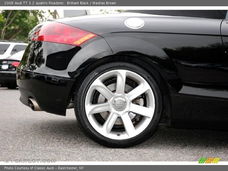 Brilliant Black / Madras Brown 2008 Audi TT 3.2 quattro Roadster