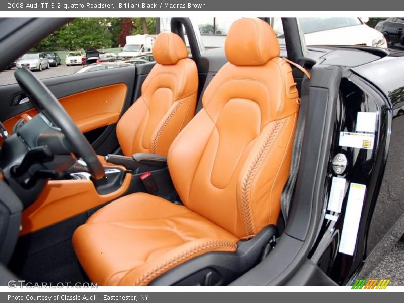 Brilliant Black / Madras Brown 2008 Audi TT 3.2 quattro Roadster