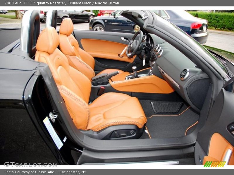 Brilliant Black / Madras Brown 2008 Audi TT 3.2 quattro Roadster