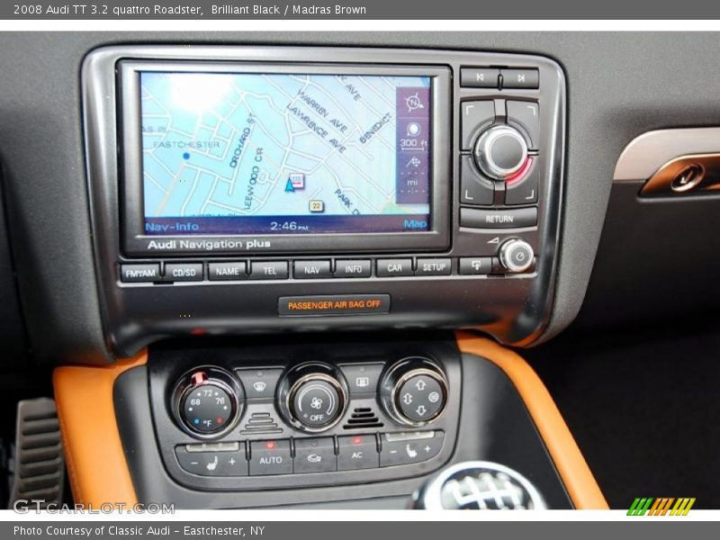 Brilliant Black / Madras Brown 2008 Audi TT 3.2 quattro Roadster