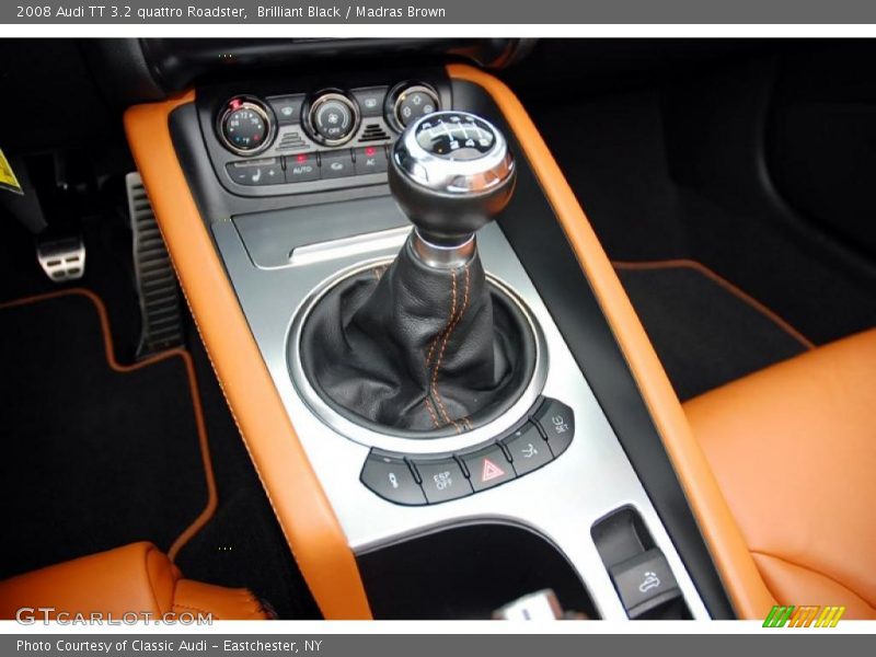 Brilliant Black / Madras Brown 2008 Audi TT 3.2 quattro Roadster