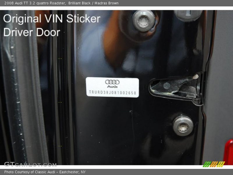 Brilliant Black / Madras Brown 2008 Audi TT 3.2 quattro Roadster