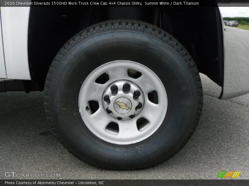 Summit White / Dark Titanium 2010 Chevrolet Silverado 3500HD Work Truck Crew Cab 4x4 Chassis Utility