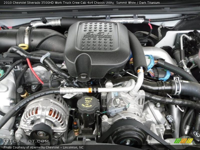 Summit White / Dark Titanium 2010 Chevrolet Silverado 3500HD Work Truck Crew Cab 4x4 Chassis Utility