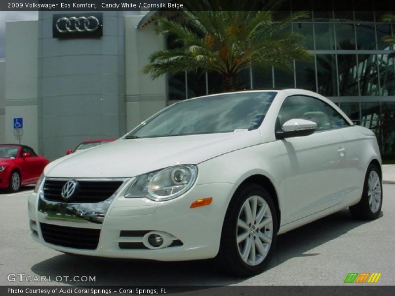 Candy White / Cornsilk Beige 2009 Volkswagen Eos Komfort