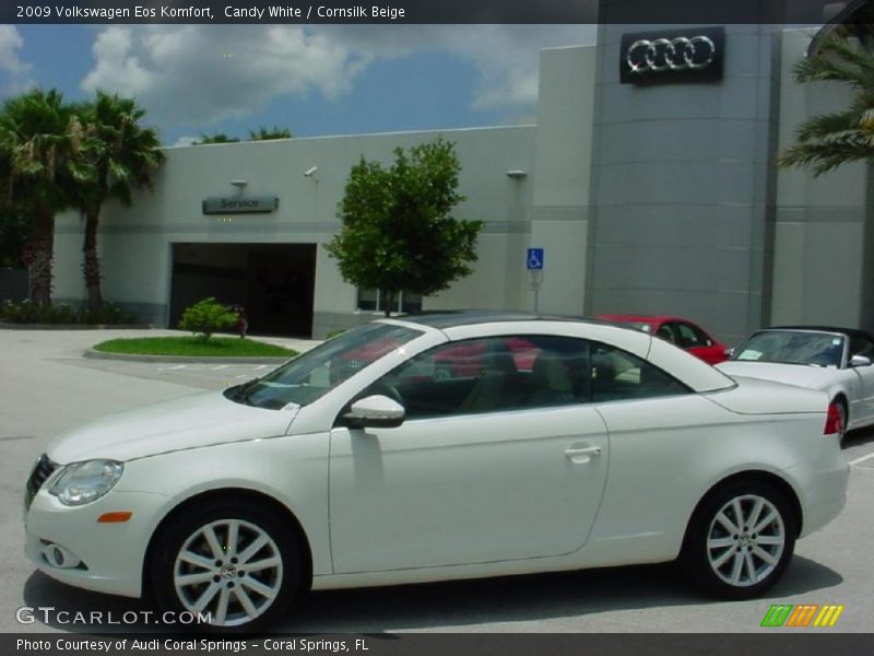 Candy White / Cornsilk Beige 2009 Volkswagen Eos Komfort