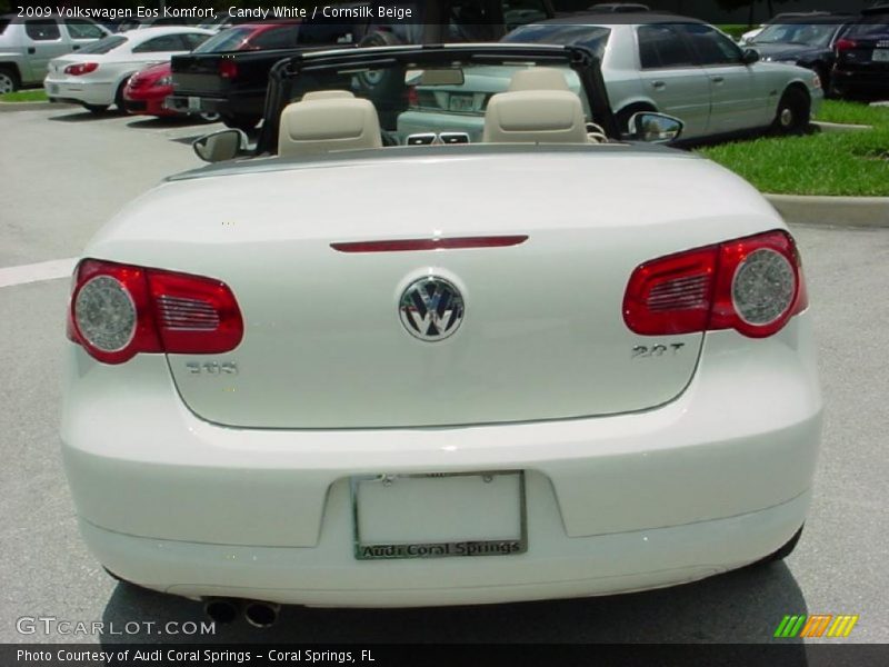 Candy White / Cornsilk Beige 2009 Volkswagen Eos Komfort