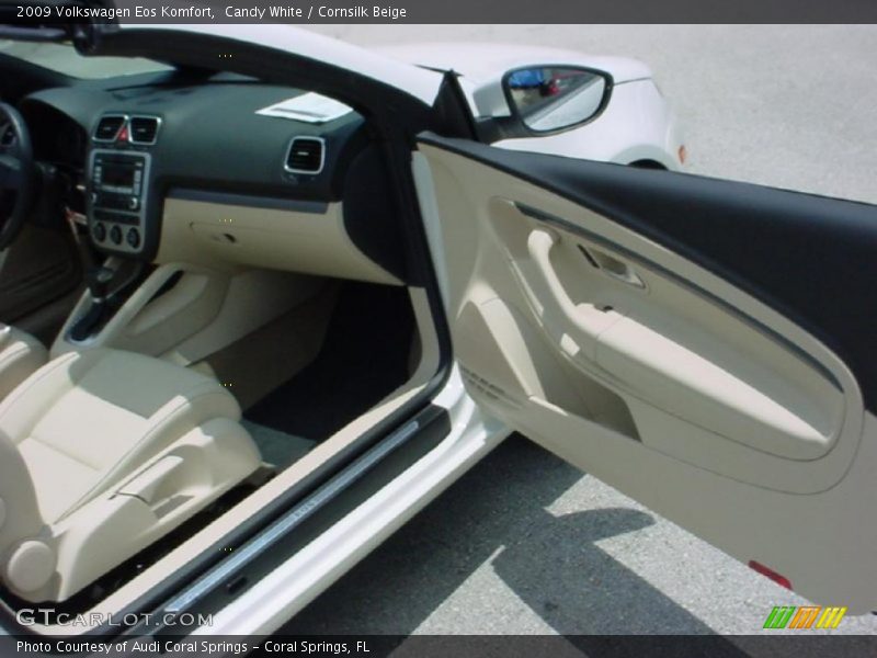 Candy White / Cornsilk Beige 2009 Volkswagen Eos Komfort