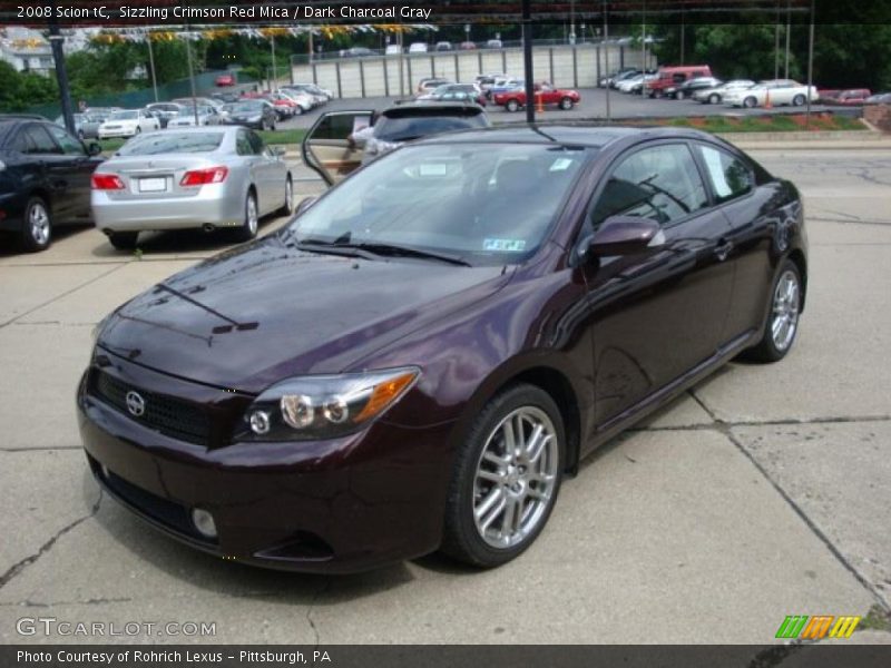 Sizzling Crimson Red Mica / Dark Charcoal Gray 2008 Scion tC