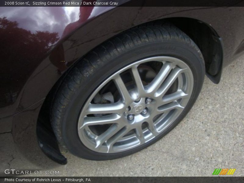 Sizzling Crimson Red Mica / Dark Charcoal Gray 2008 Scion tC