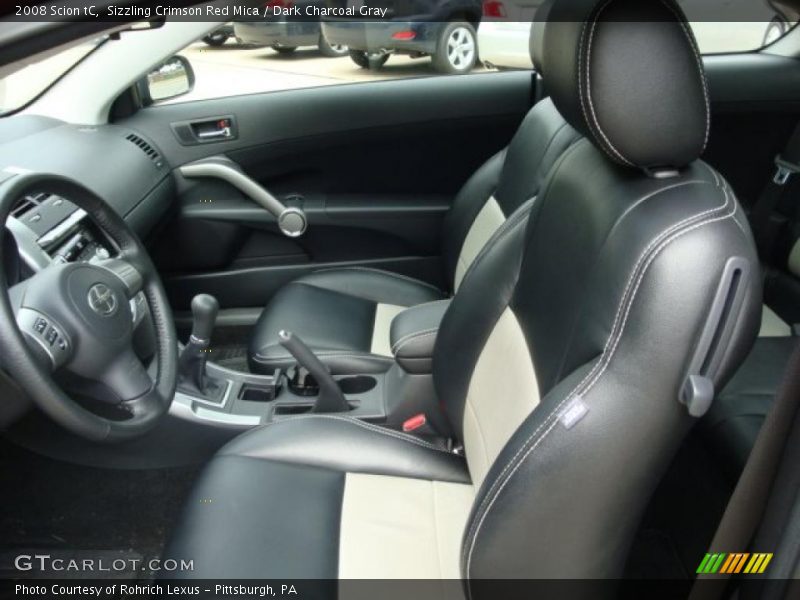 Sizzling Crimson Red Mica / Dark Charcoal Gray 2008 Scion tC