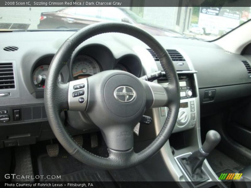 Sizzling Crimson Red Mica / Dark Charcoal Gray 2008 Scion tC