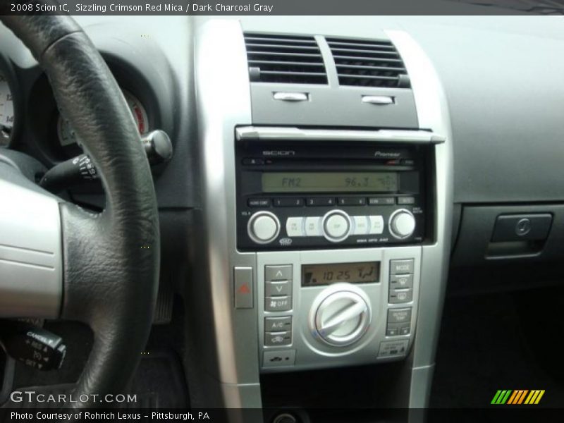 Sizzling Crimson Red Mica / Dark Charcoal Gray 2008 Scion tC