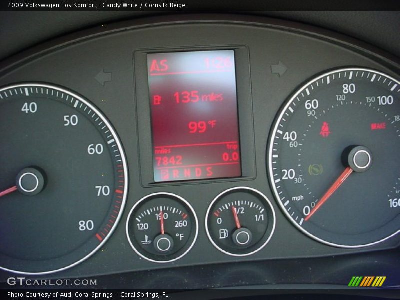 Candy White / Cornsilk Beige 2009 Volkswagen Eos Komfort
