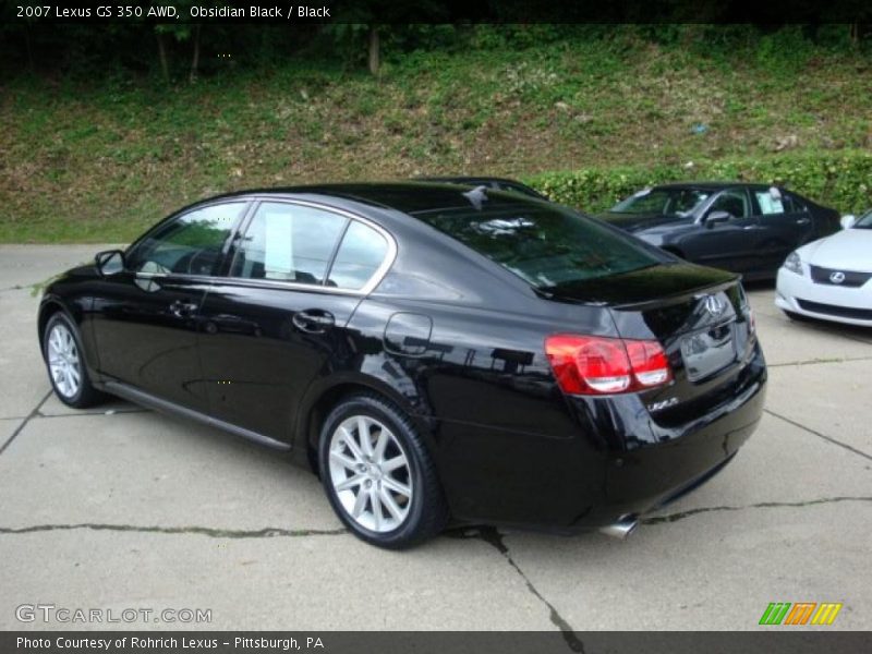 Obsidian Black / Black 2007 Lexus GS 350 AWD