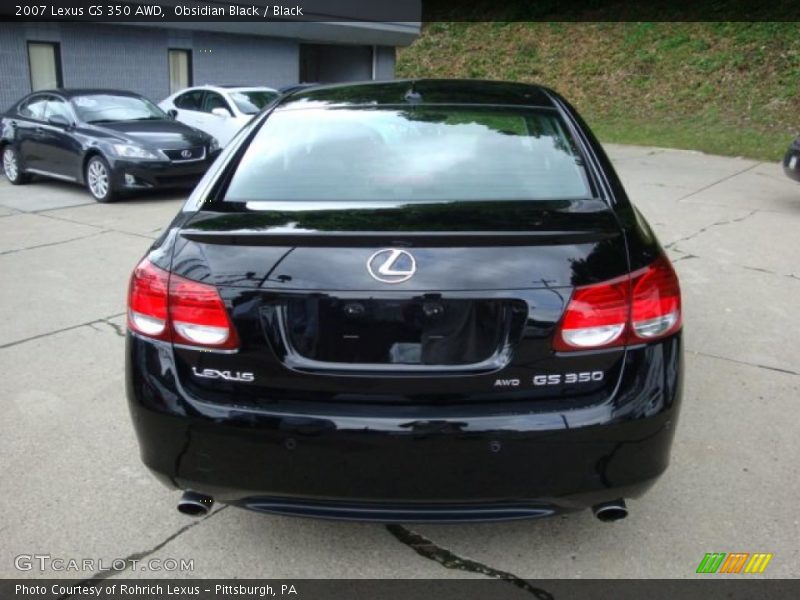Obsidian Black / Black 2007 Lexus GS 350 AWD