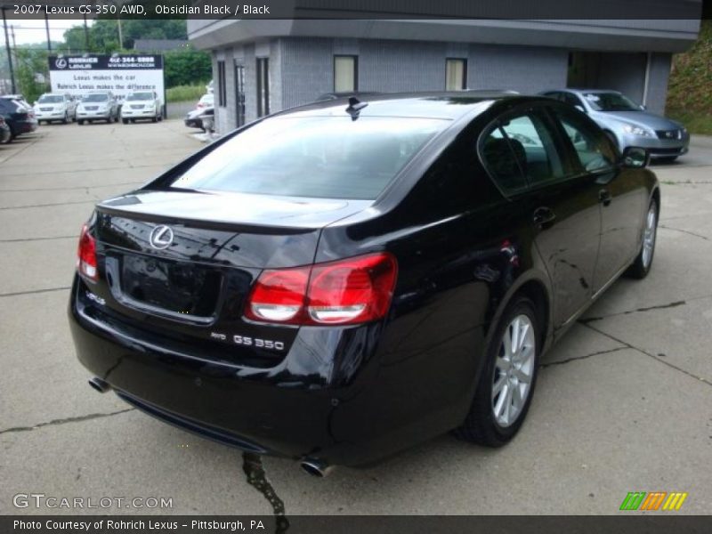 Obsidian Black / Black 2007 Lexus GS 350 AWD
