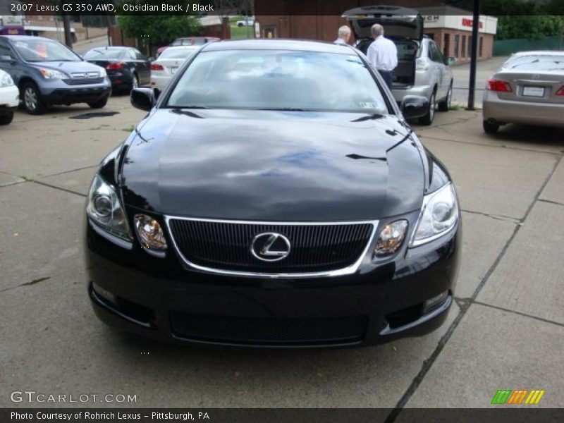 Obsidian Black / Black 2007 Lexus GS 350 AWD