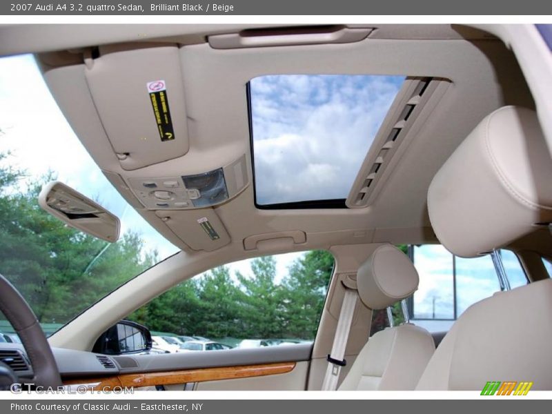 Brilliant Black / Beige 2007 Audi A4 3.2 quattro Sedan