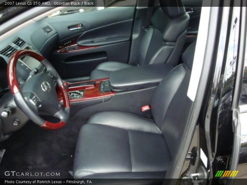 Obsidian Black / Black 2007 Lexus GS 350 AWD
