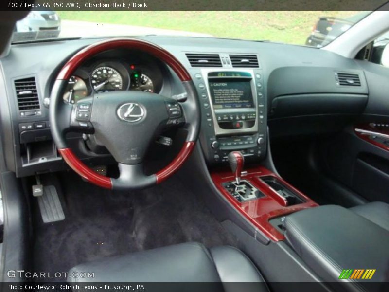 Obsidian Black / Black 2007 Lexus GS 350 AWD