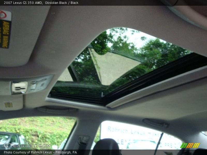 Obsidian Black / Black 2007 Lexus GS 350 AWD