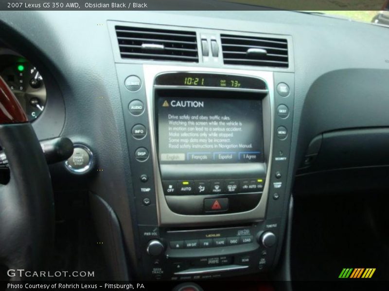 Obsidian Black / Black 2007 Lexus GS 350 AWD