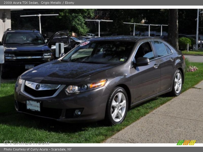 Grigio Metallic / Ebony 2009 Acura TSX Sedan