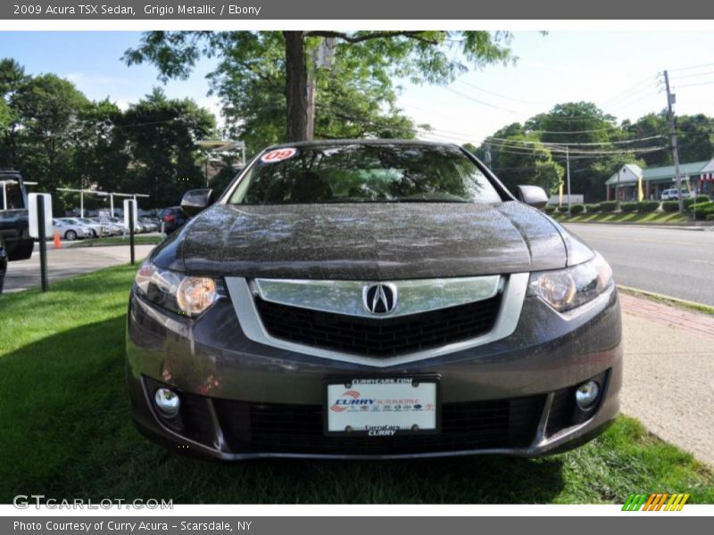 Grigio Metallic / Ebony 2009 Acura TSX Sedan