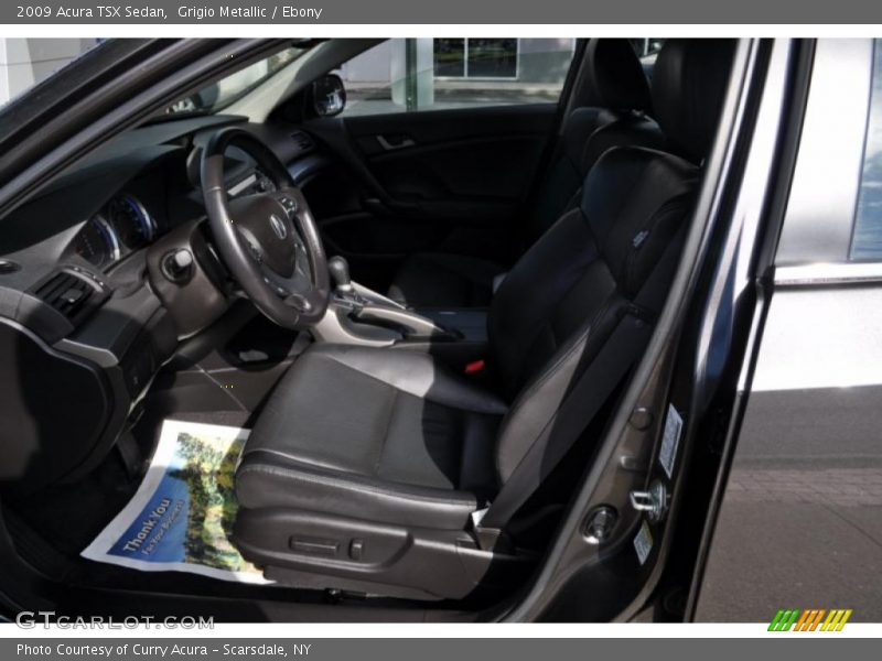 Grigio Metallic / Ebony 2009 Acura TSX Sedan