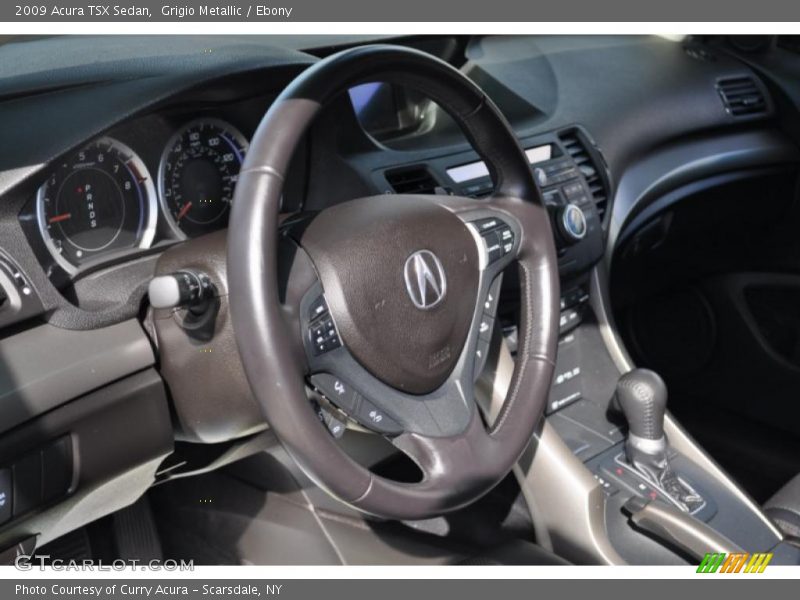 Grigio Metallic / Ebony 2009 Acura TSX Sedan
