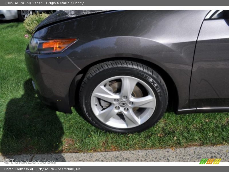 Grigio Metallic / Ebony 2009 Acura TSX Sedan