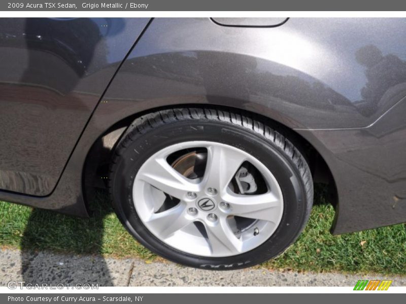 Grigio Metallic / Ebony 2009 Acura TSX Sedan