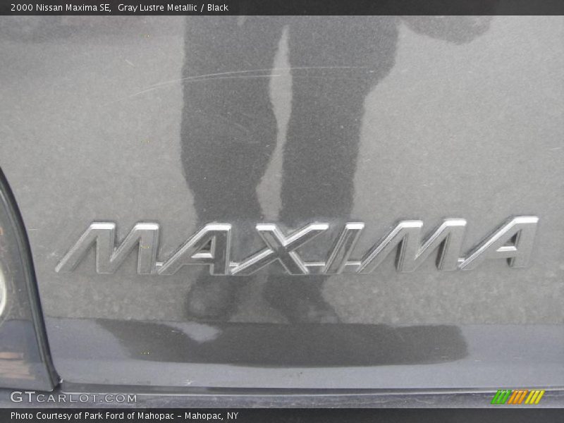 Gray Lustre Metallic / Black 2000 Nissan Maxima SE