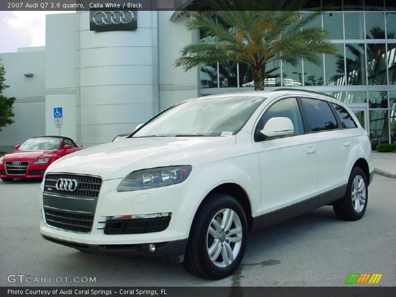 Calla White / Black 2007 Audi Q7 3.6 quattro