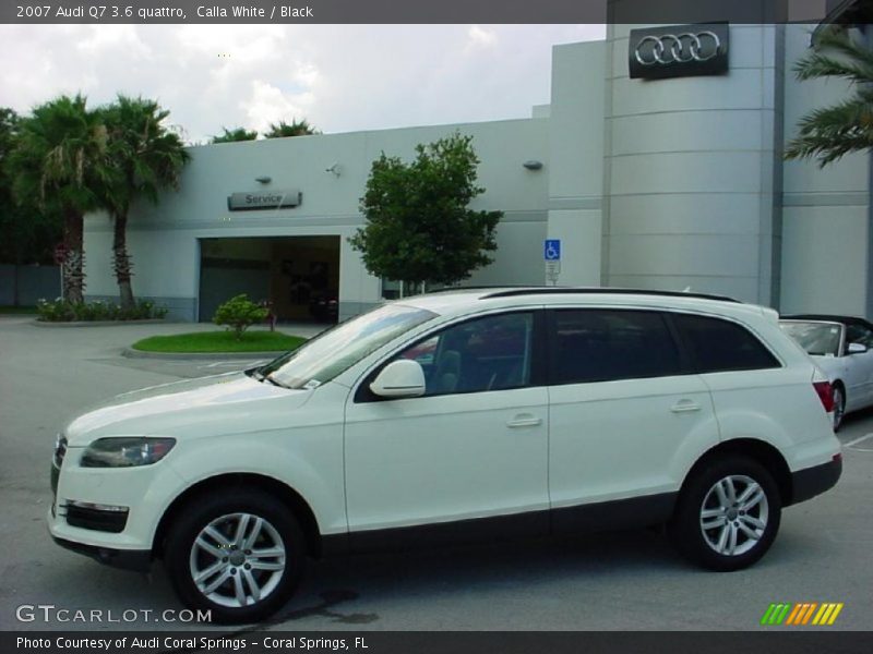 Calla White / Black 2007 Audi Q7 3.6 quattro