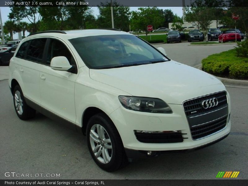 Calla White / Black 2007 Audi Q7 3.6 quattro