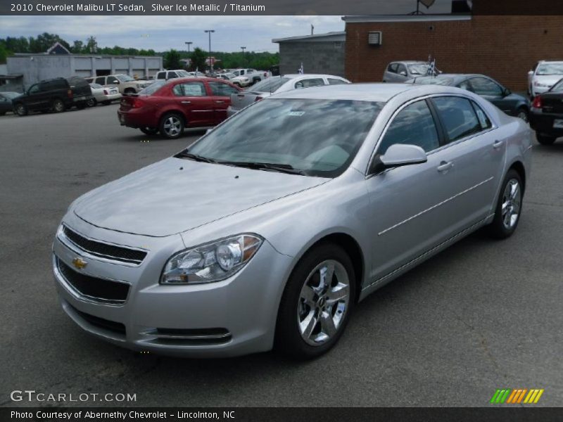 Silver Ice Metallic / Titanium 2010 Chevrolet Malibu LT Sedan