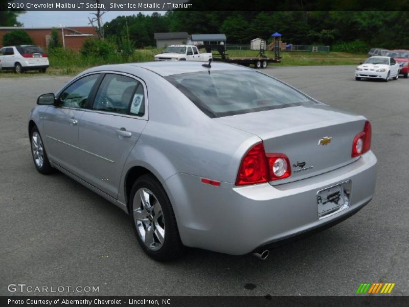 Silver Ice Metallic / Titanium 2010 Chevrolet Malibu LT Sedan